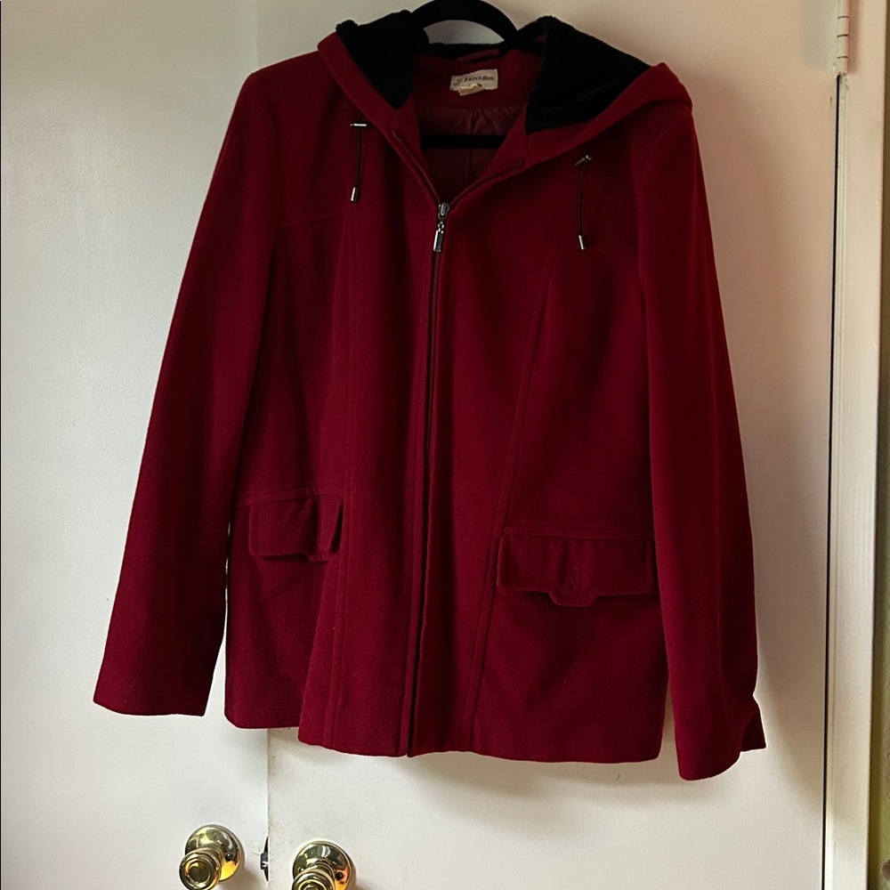 St. John's Bay Deep Red Outerwear